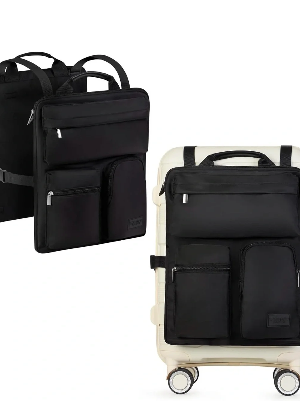 BAREFOOT CARIBOU Over Luggage Organizer for Carry On Bag Harness, Black
